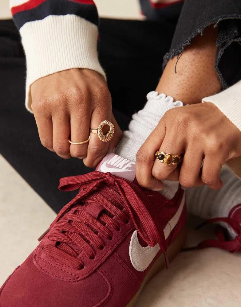 NIKE Nike Field General suede trainers in red and white 3