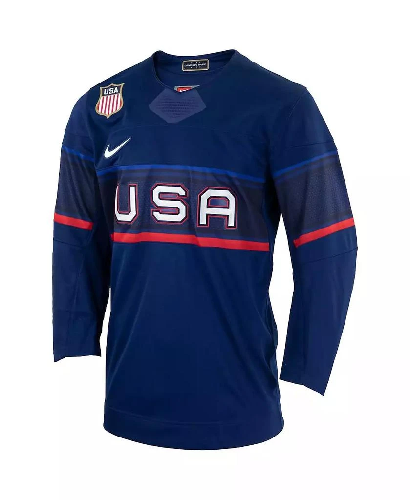 NIKE Men's Blue Team USA Hockey 2022 Winter Olympics Collection Jersey 4