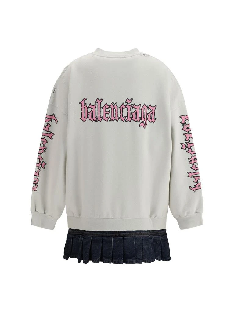 Balenciaga Balenciaga Logo Printed Sweatshirt Dress 2