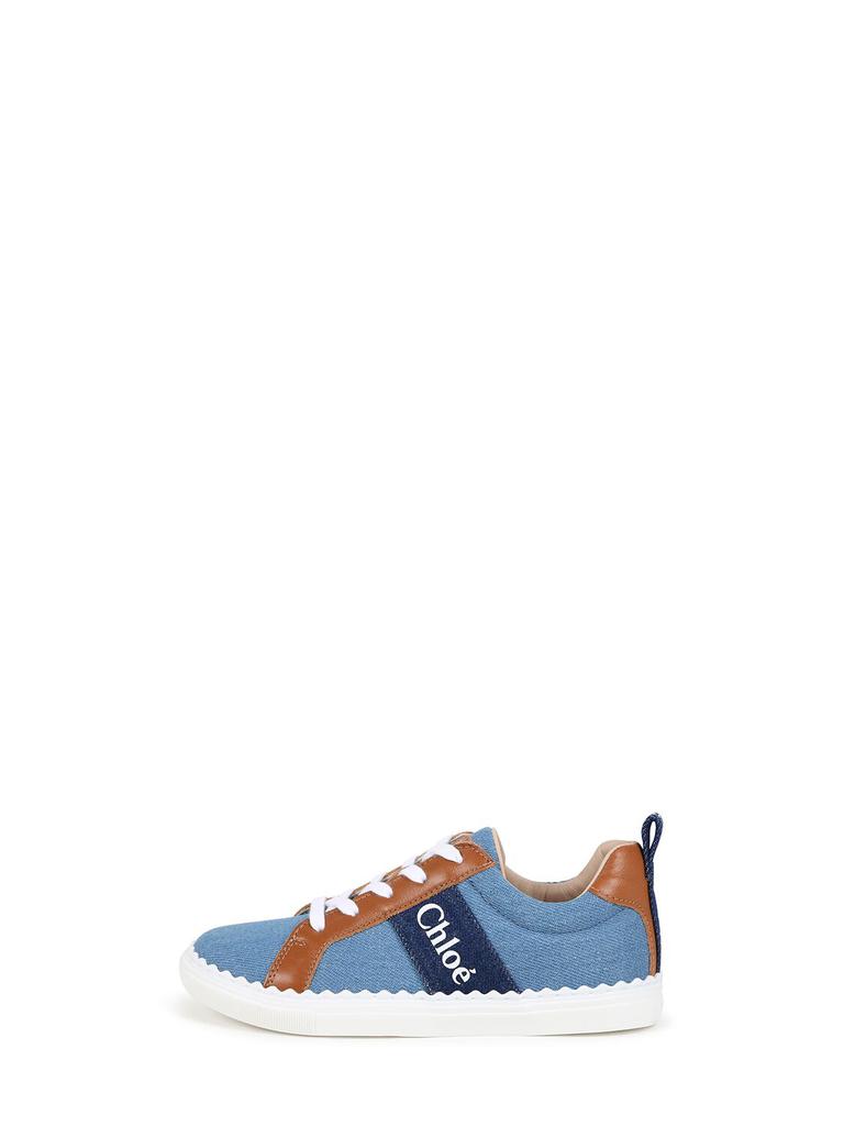 Chloé Cotton Denim Sneakers