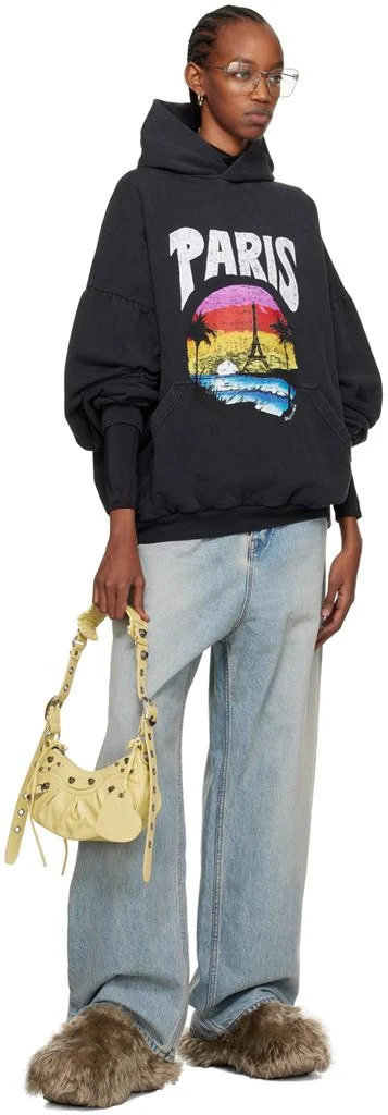 Balenciaga Black Paris Tropical Hoodie 4