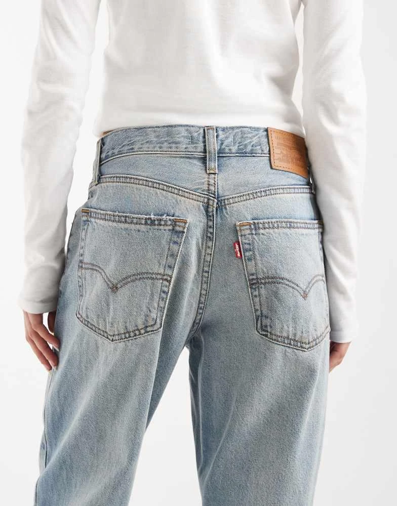 Levi
s Levi
s loose bootcut jeans in yellow tint mid blue 4