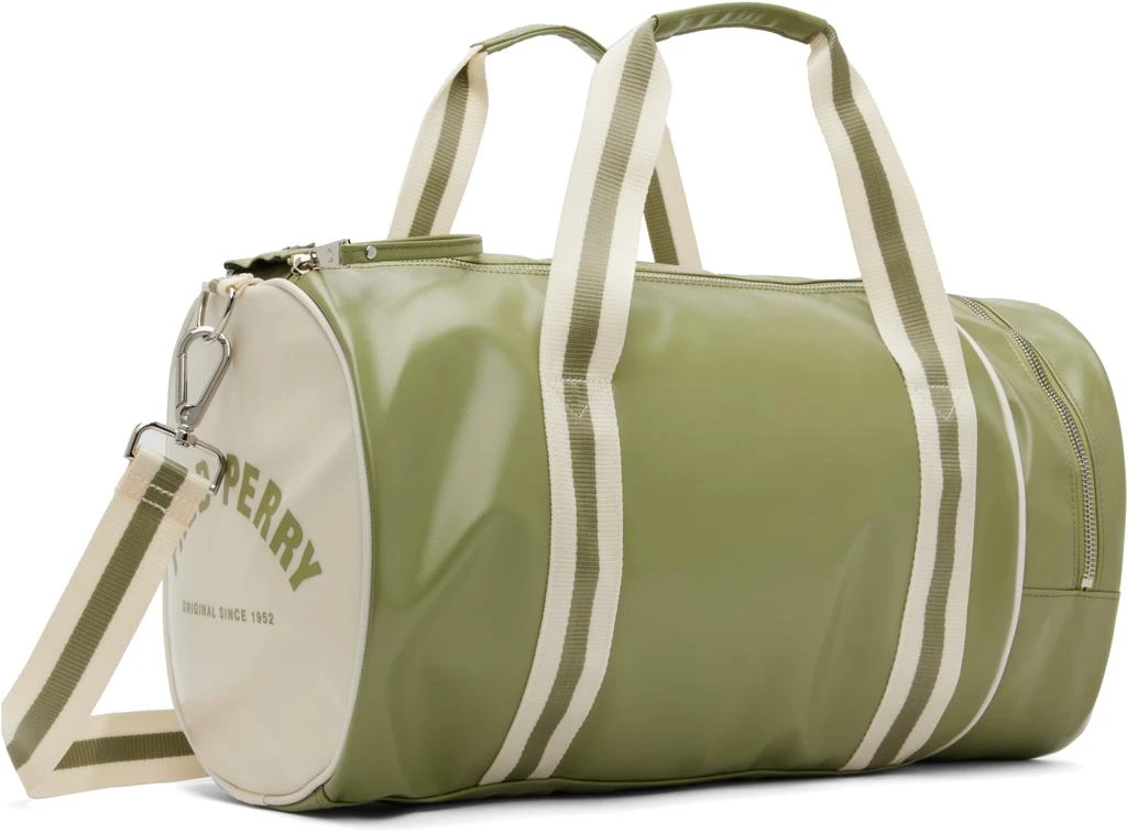 Fred Perry Green Classic Barrel Bag 3