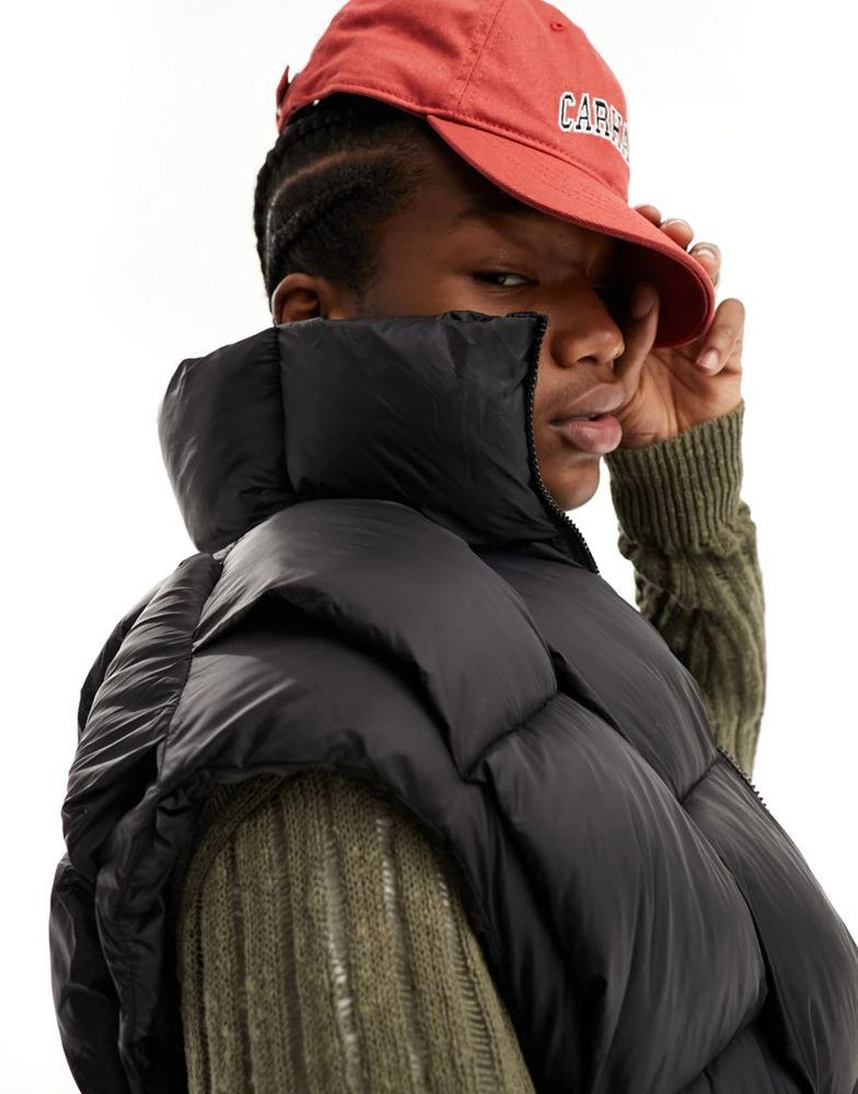 Sixth June Sixth June waffle padded jacket in black 3