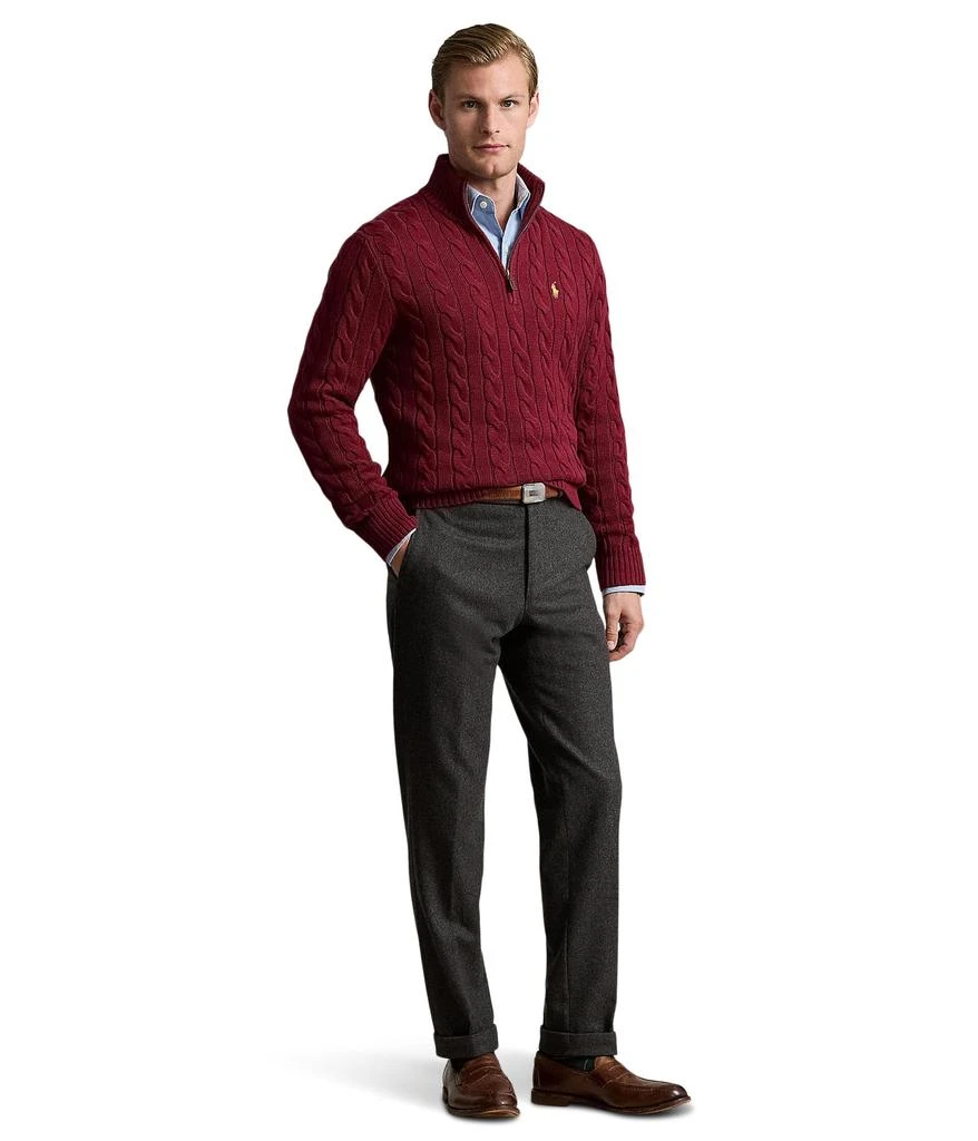 Ralph Lauren Long Sleeve Cotton Cable 1/2 Zip 4