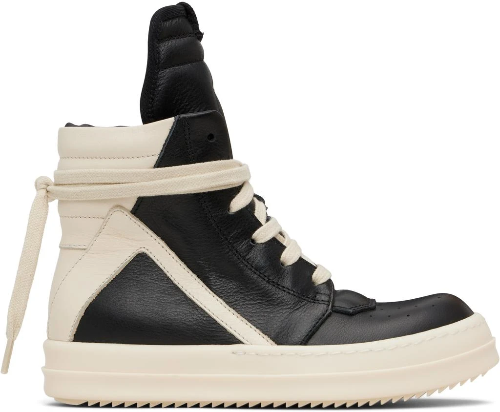 Rick Owens Kids Black Hollywood Geobasket Sneakers