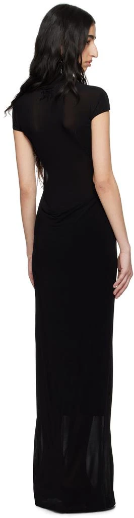 Jean Paul Gaultier Black Light Viscose Jersey Sleeveless Maxi Dress 3