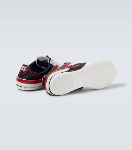 Miu Miu Gymnasium suede-trimmed sneakers 7