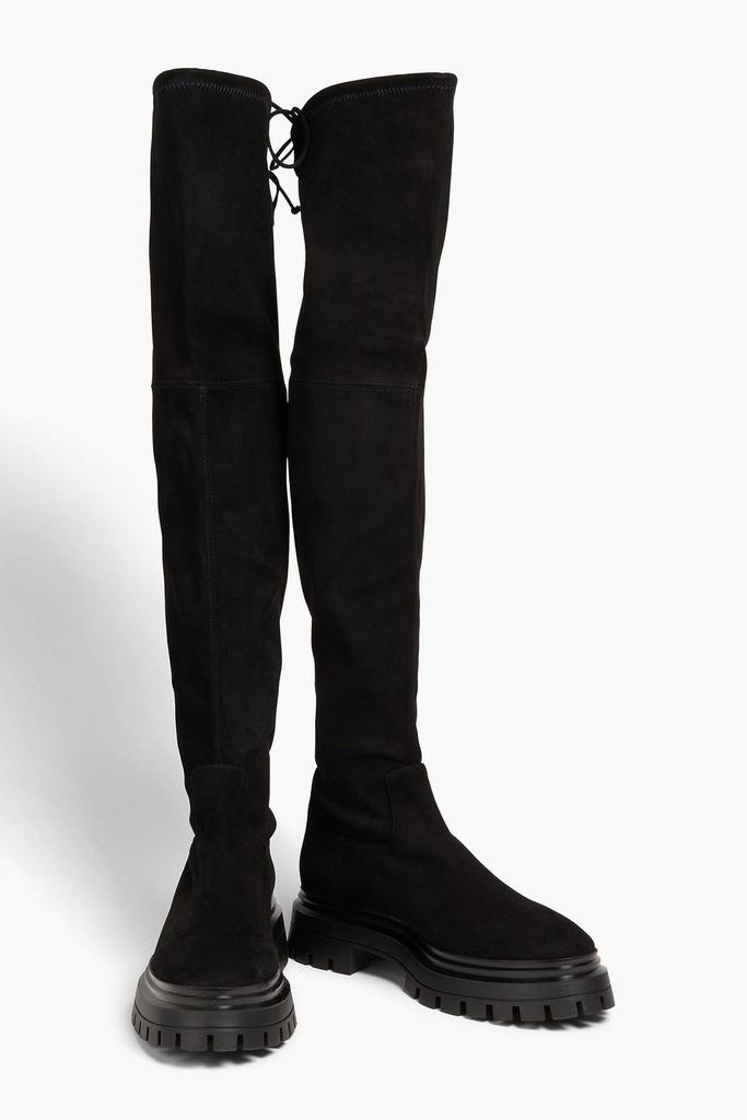 STUART WEITZMAN Bedfordland stretch-suede over-the-knee boots