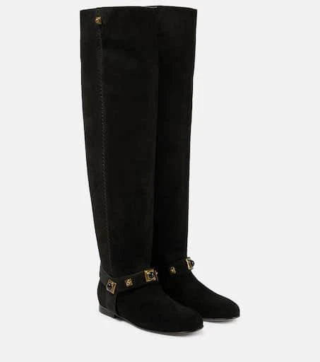 ETRO Crown Me suede knee-high boots 1