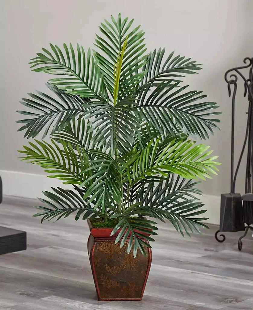 NEARLY NATURAL 3' Paradise Palm Artificial Tree in Decorative Planter 3