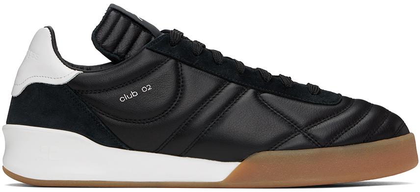 Courrèges Black Club02 Leather Sneakers - Casual Shoes