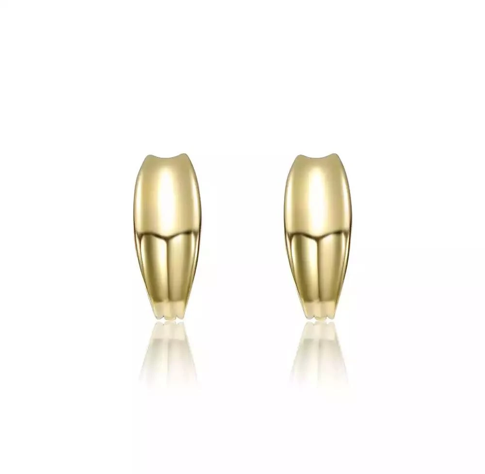 Rachel Glauber Chic Small Huggie Hoop Earrings in 14K Gold Plated 3