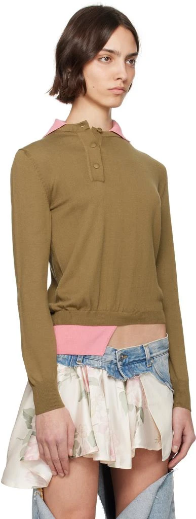 ALL-IN Beige & Pink Double Polo 2