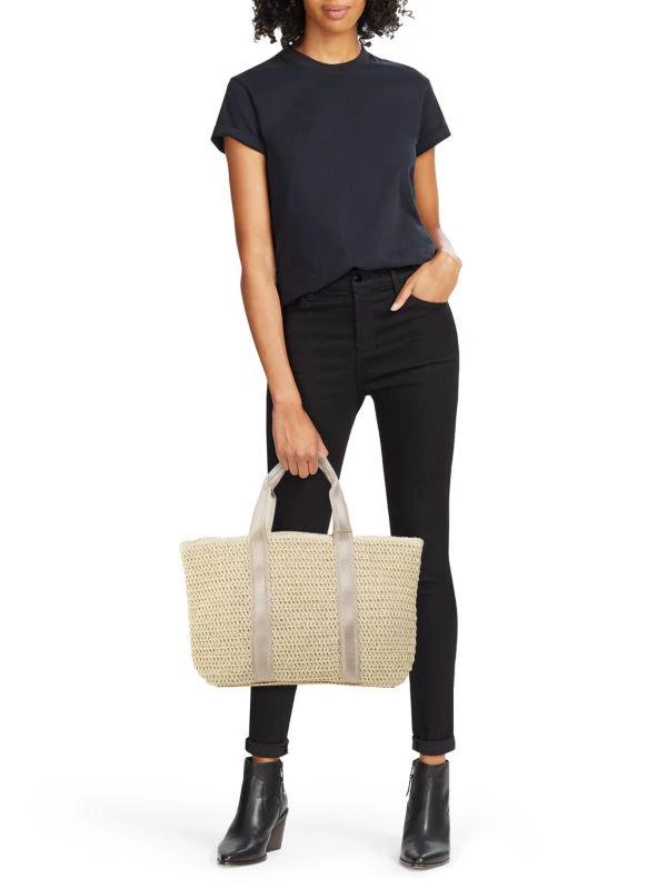 Vintage Havana Raffia Tote Bag 2