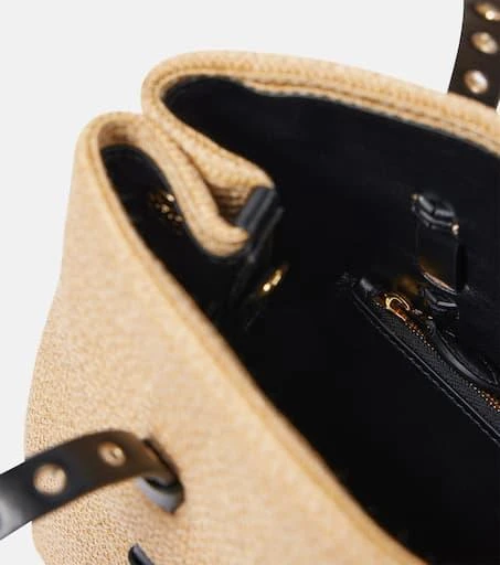Alaïa Mina 25 Medium paper straw tote bag 2