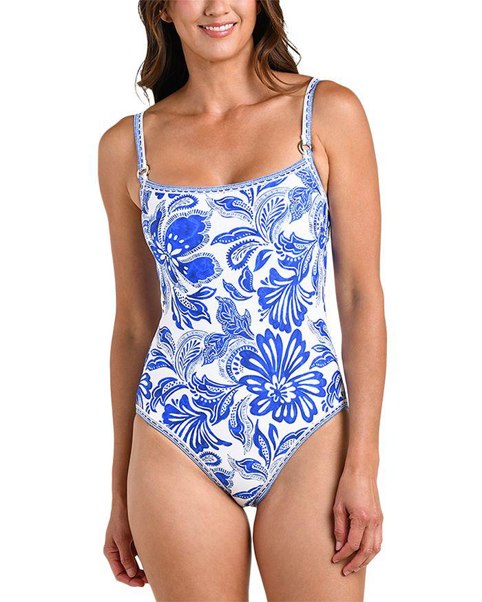 La Blanca Botanical Brocade One Piece Swimsuit