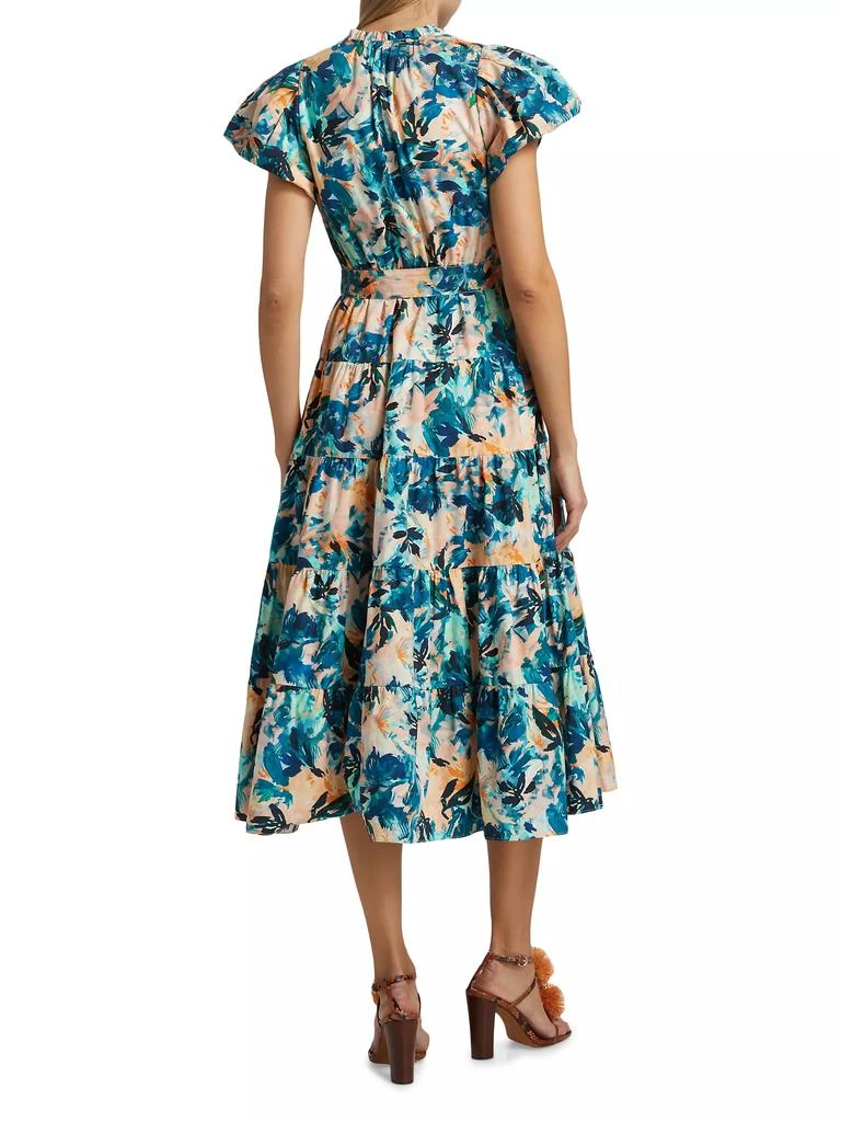 Ulla Johnson Ottilie Floral Cotton Midi-Dress 5