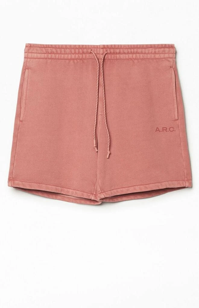 A.R.C. Red Heavyweight Fleece Sweat Shorts 1