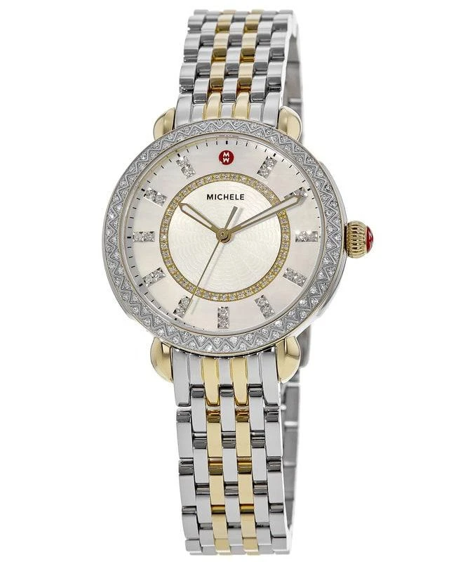Michele Michele Sidney Classic Two-Tone Diamond Watch Women's Watch MWW30B000002 1