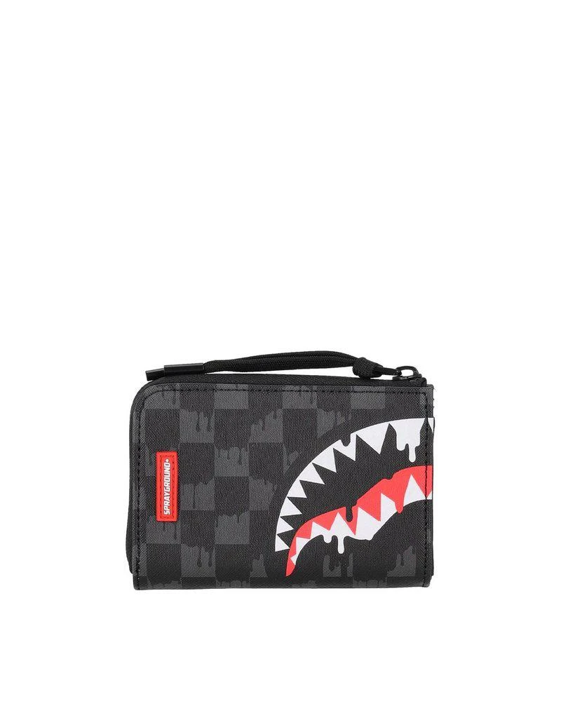 SprayGround Sprayground Dripping Sharks Zip-Around Wallet