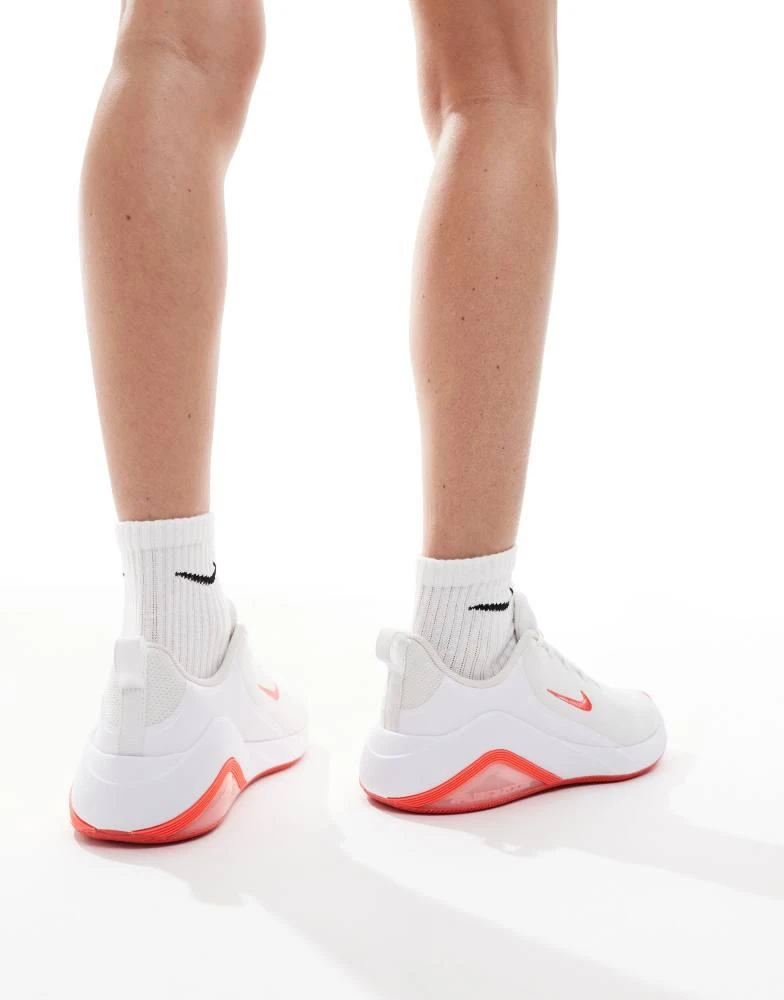 NIKE Nike Training Air Zoom Bella 7 trainers in white and pink 5