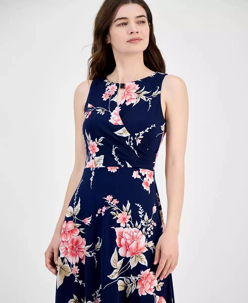 Sandra Darren Women's Floral-Print Sleeveless Maxi Dress 4