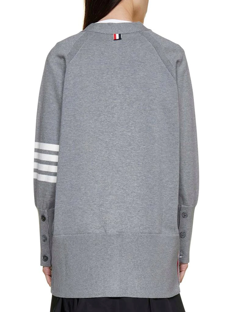 Thom Browne Thom Browne 4-Bar Long Sleeved Knit Cardigan 3