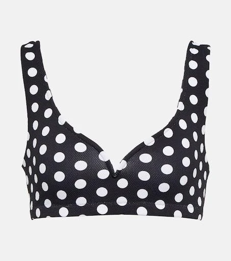 Alexandra Miro Kamala polka-dot bikini top 1