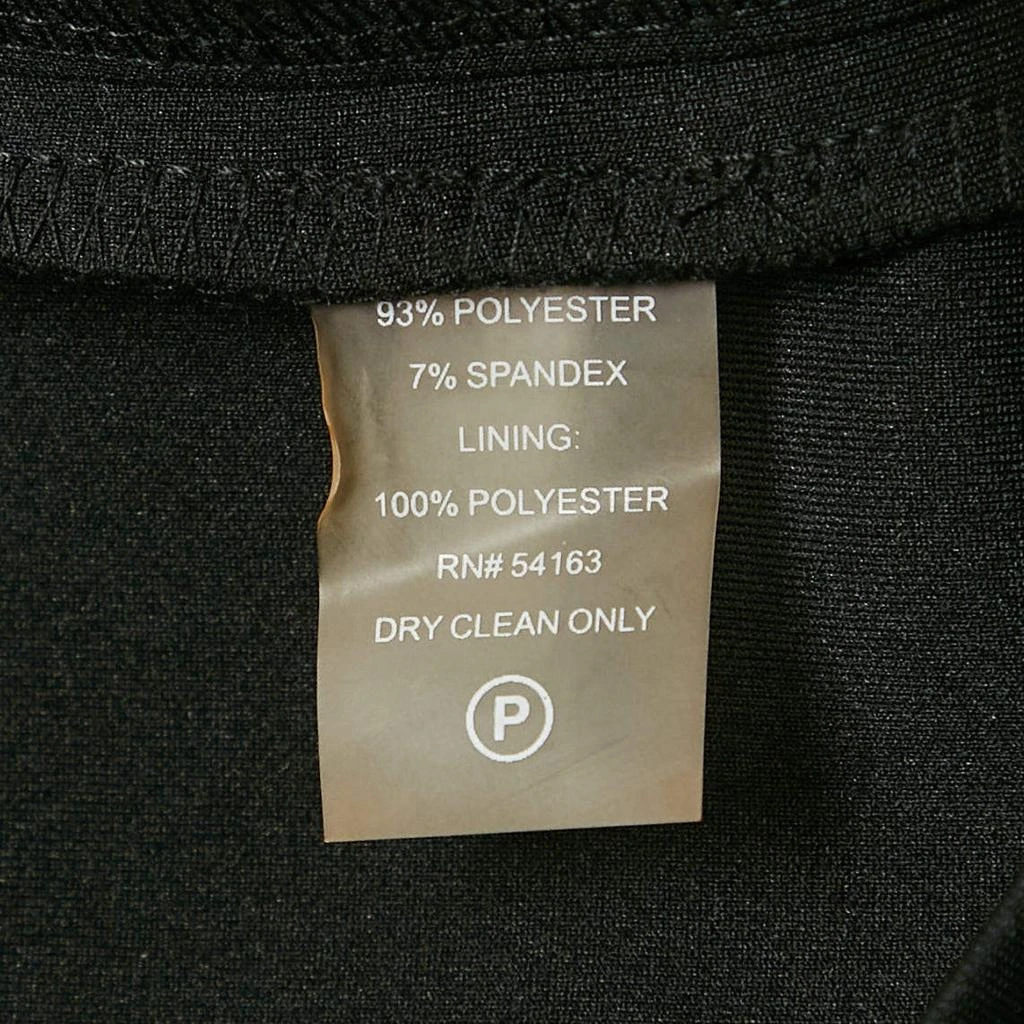Calvin Klein Calvin Klein Black Jersey Zipper Detail Sleeveless Sheath Dress M 5