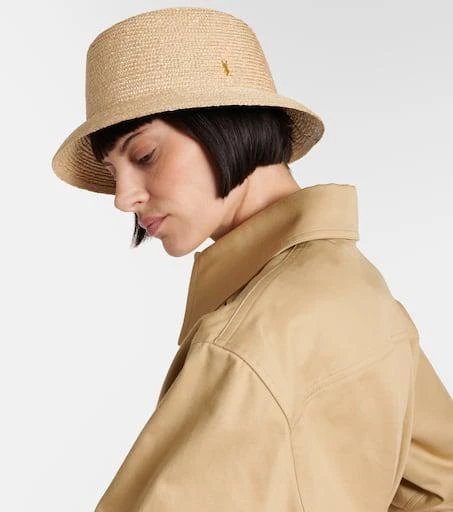 Yves Saint Laurent Maglina straw bucket hat - Hats - Free  display picture 3