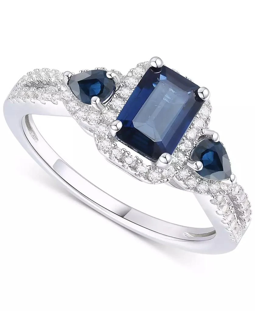 Macy's Emerald (1-1/3 ct. t.w.) & Diamond Ring (1/3 ct. t.w.) in 14k Gold (Also in Ruby & Sapphire) 1