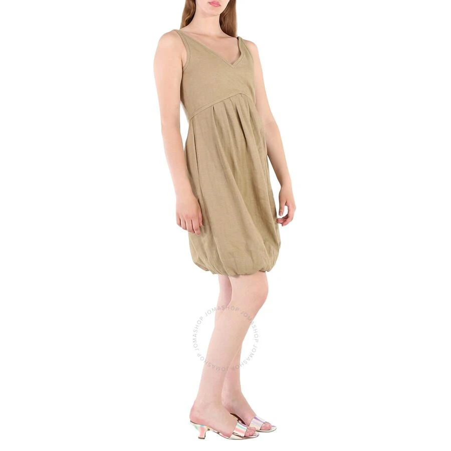 Burberry Honey Linen Blend Bubble Hem Dress 3