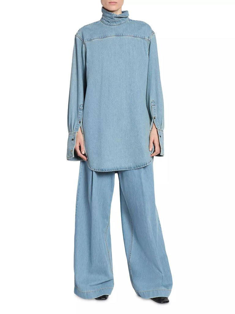 Dries Van Noten Pila Cotton Denim Wide-Leg Pants 2