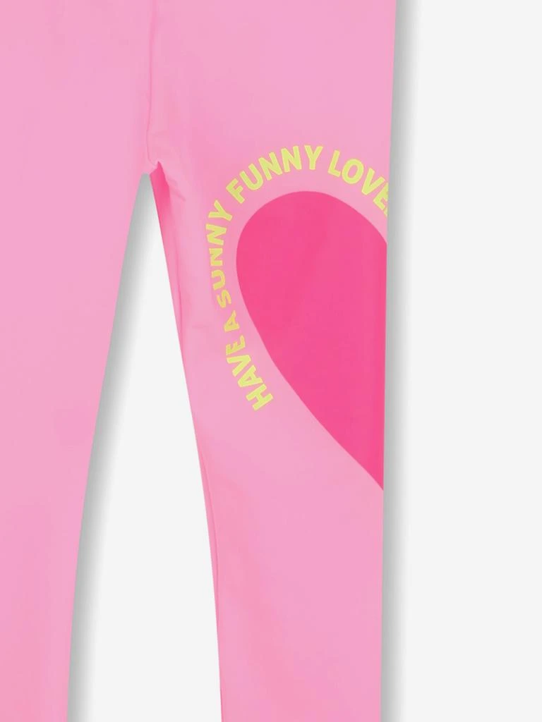 Billieblush Girls Heart Print Leggings in Pink 4