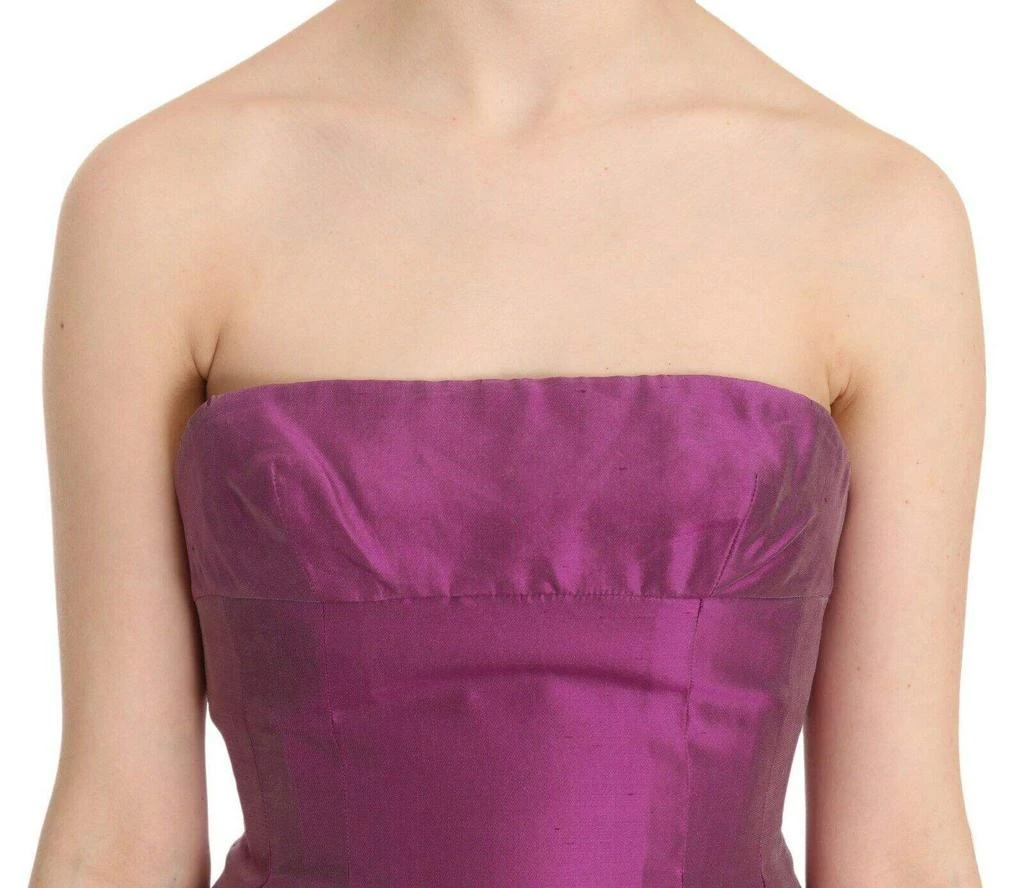 ERMANNO Ermanno Scervino Pink Halter Backless Midi Plain Dress 5