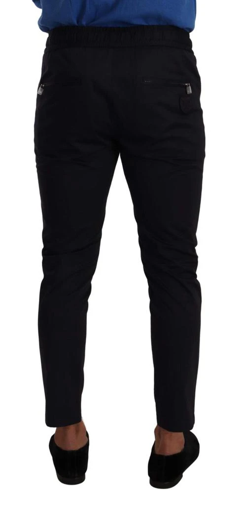 Dolce & Gabbana Dolce & Gabbana Blue Cotton Stretch Jogging Trouser Pants 4