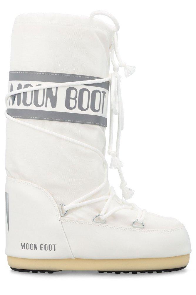 Moon Boot Moon Boot Icon Logo Printed Lace-Up Boots