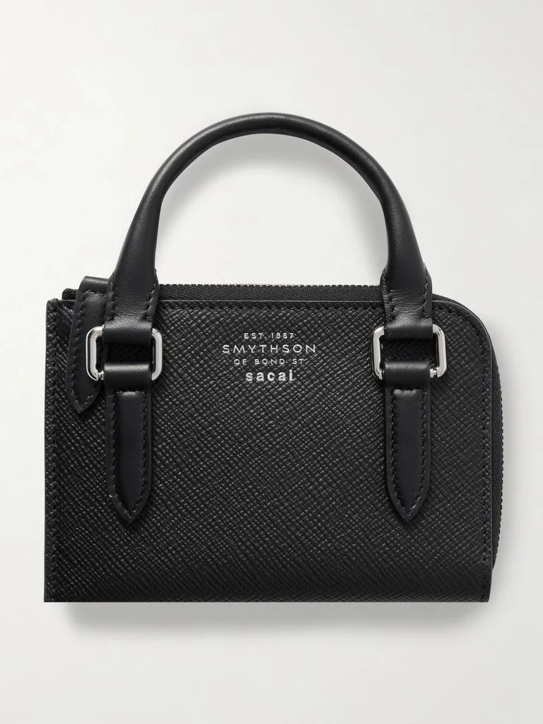 SMYTHSON + Sacai Textured-leather Cardholder