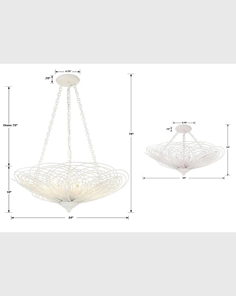 Crystorama Doral 6-Light Chandelier 5