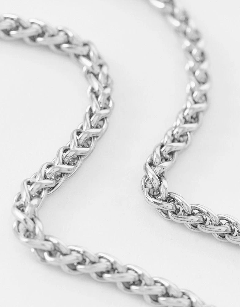 Reclaimed Vintage Reclaimed Vintage unisex chain necklace in silver 2