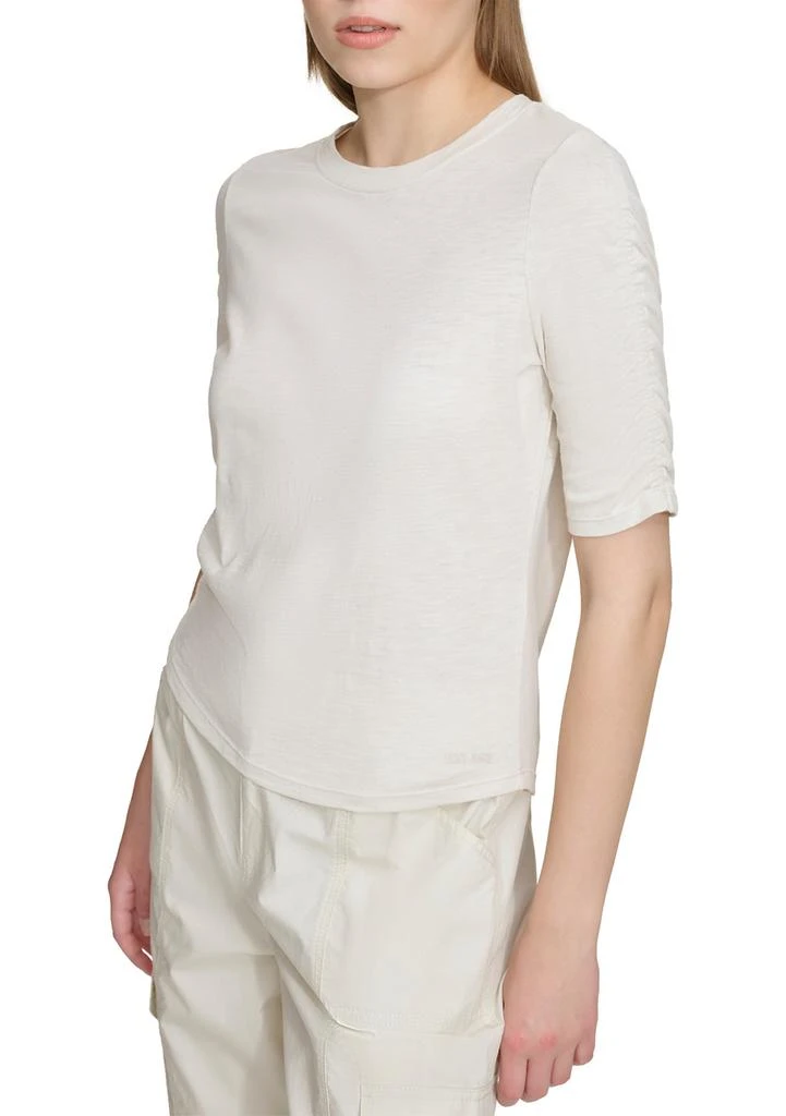 DKNY Women
s Ruch Sleeve Knit Top