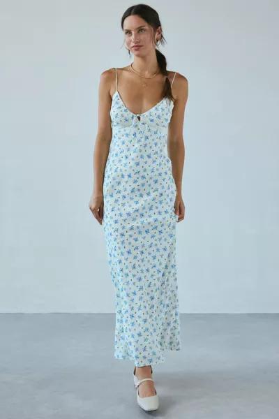 Kiss The Sky Kiss The Sky Juliette Floral Lace-Trim Maxi Dress