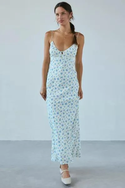Kiss The Sky Kiss The Sky Juliette Floral Lace-Trim Maxi Dress 1