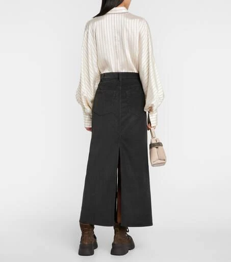 Brunello Cucinelli Cotton corduroy maxi skirt 3