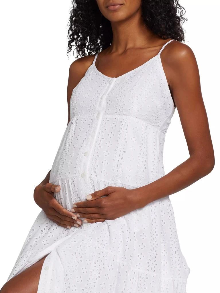 Nom Maternity Lisboa Eyelet Maxi Dress 6