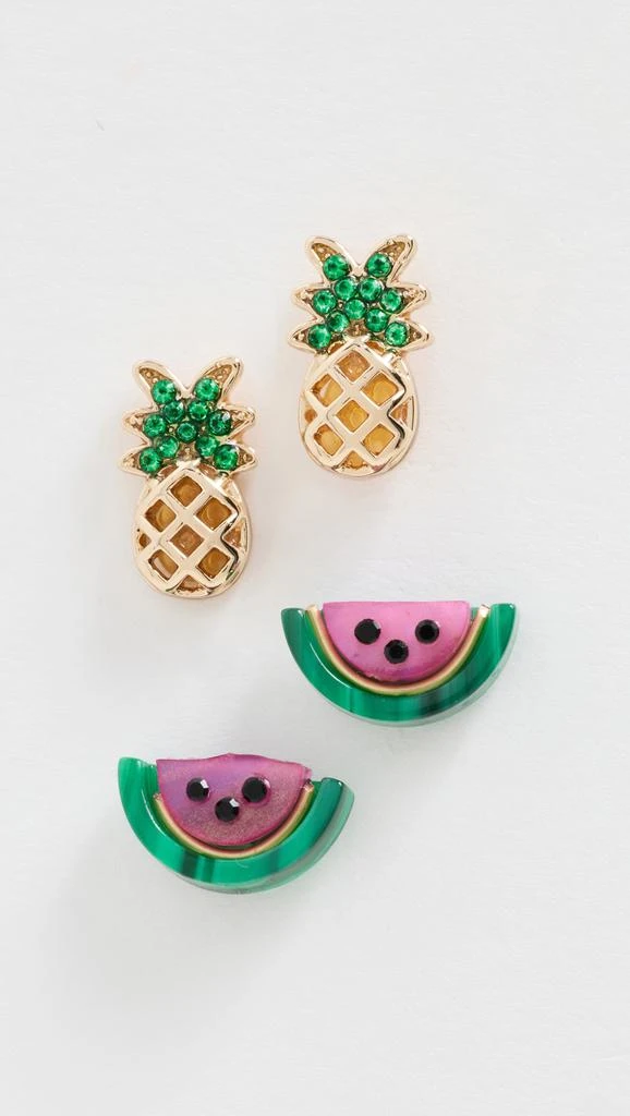 BAUBLEBAR Pineapple and Watermelon Earrings Set 1