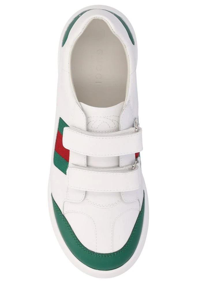 Gucci Kids Gucci Kids Logo Printed Round Toe Sneakers 4