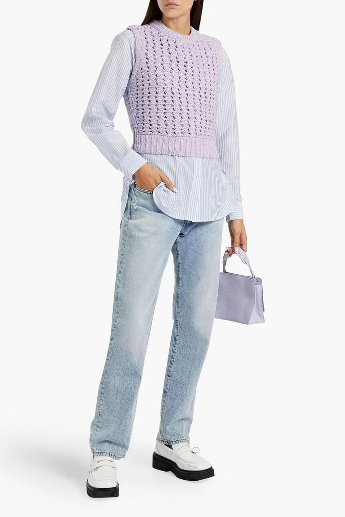 FRAME Open-knit cotton vest 2