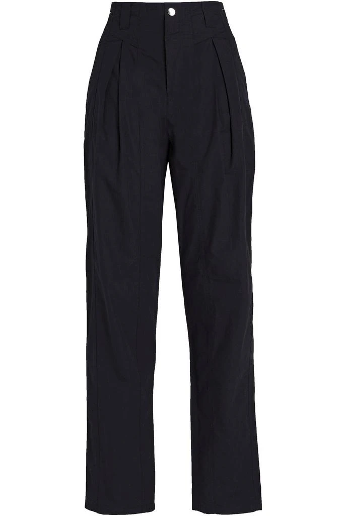 Isabel Marant Kilandy pleated cotton-canvas tapered pants 1
